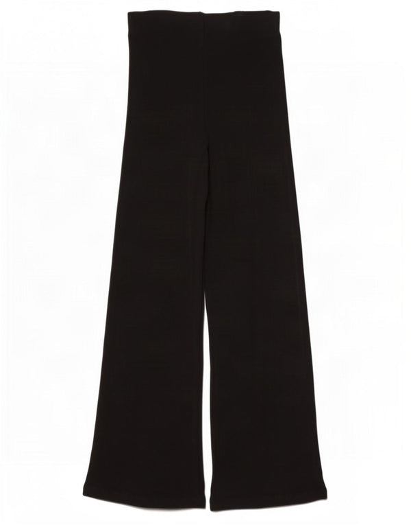 Damskie legginsy Zara z szeroką nogawką UK 14, duża, czarna wiskoza