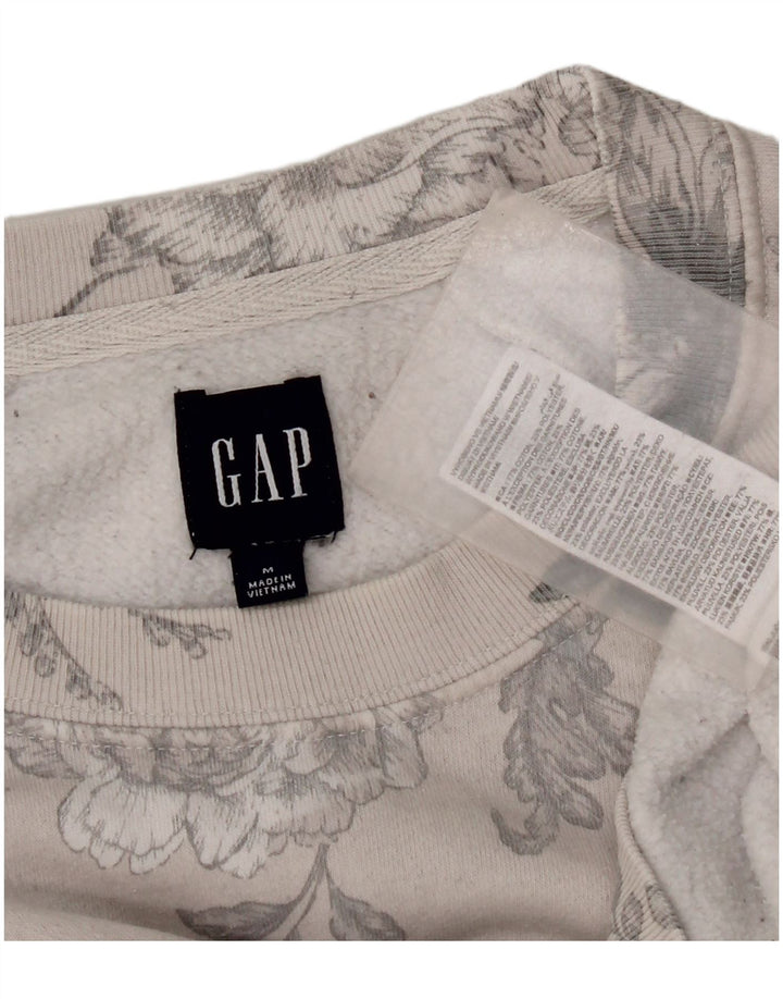Damska bluza Gap UK 14, średnioszara, bawełniana w kwiaty