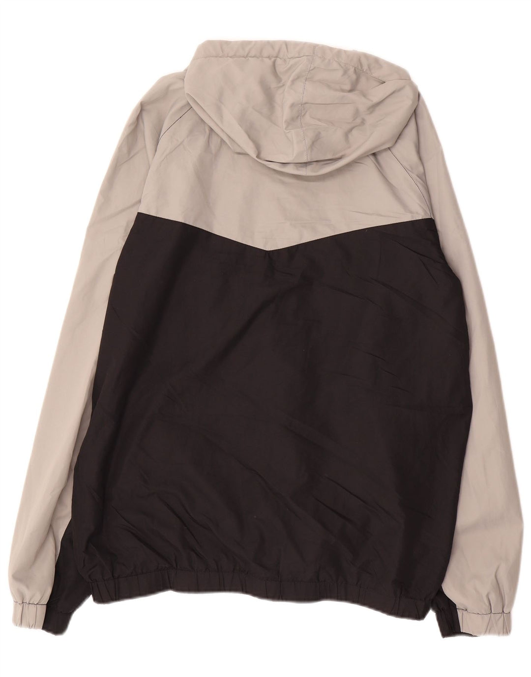 Męska kurtka przeciwdeszczowa FILA z kapturem UK 38, poliester w kolorze średnioszarym