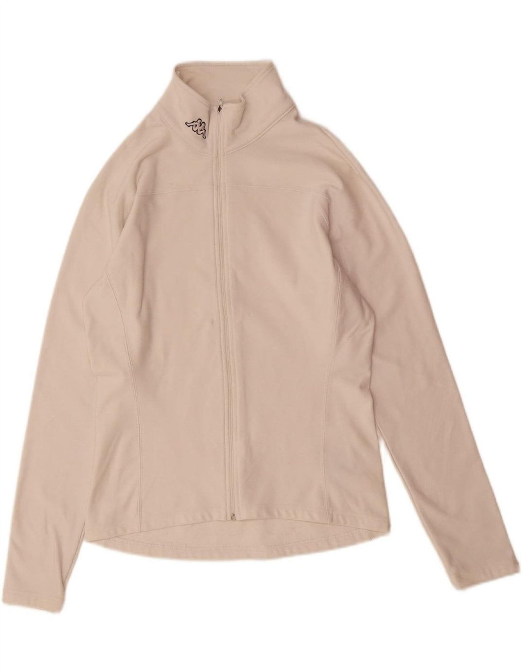 KAPPA Womens Tracksuit Top Jacket UK 14 Large Off White Polyamide