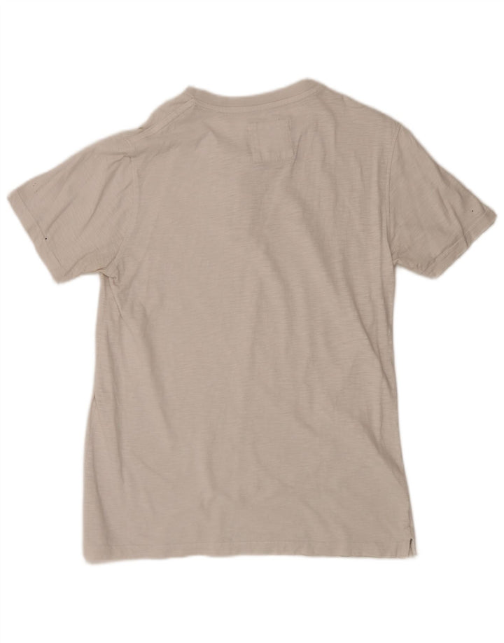 T-shirt męski Fat Face, średni, biały nakrapiany