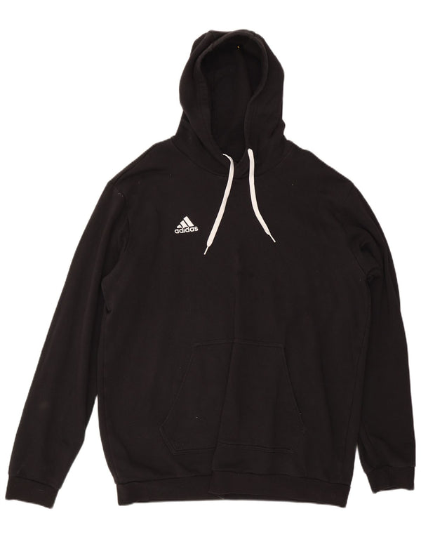 Adidas Męska bluza z kapturem 2XL Czarna bawełna