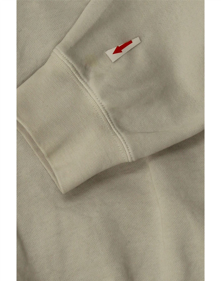 Męski sweter z kapturem Nike, duży, złamanej bieli, bawełniany
