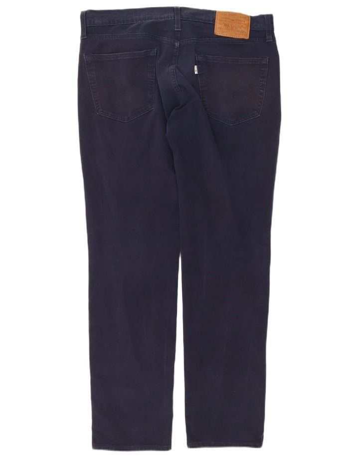 Męskie jeansy Levi's 511 o regularnym kroju W33 L29 Granatowa bawełna