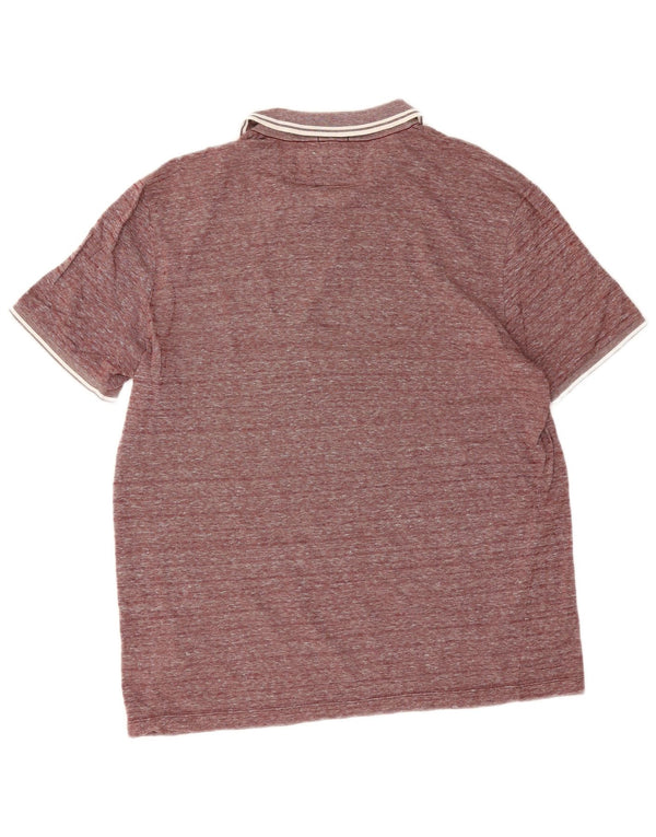 Męska koszulka polo Slim Fit Hugo Boss XL, bordowa, nakrapiana bawełna