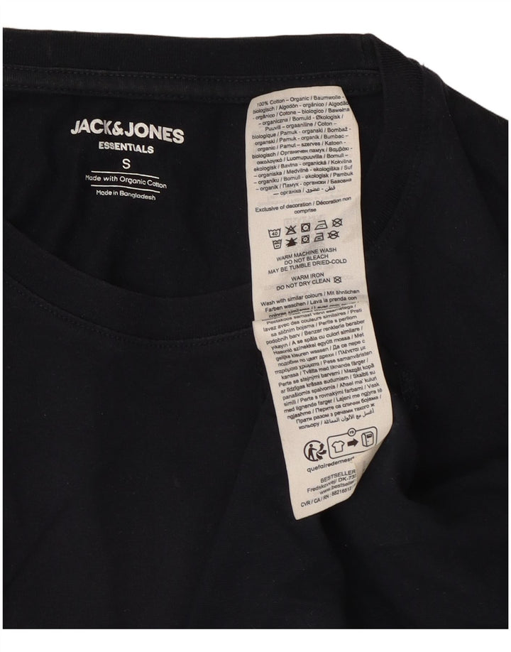 T-shirt męski Jack & Jones, mały, granatowy, bawełniany