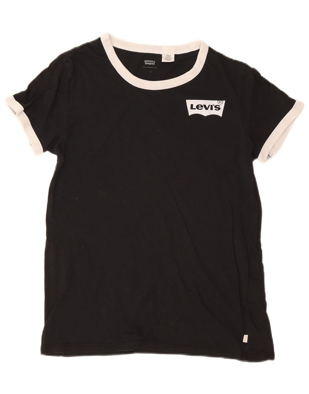 Koszulka damska Levi's Top UK 10, mała, czarna, bawełniana