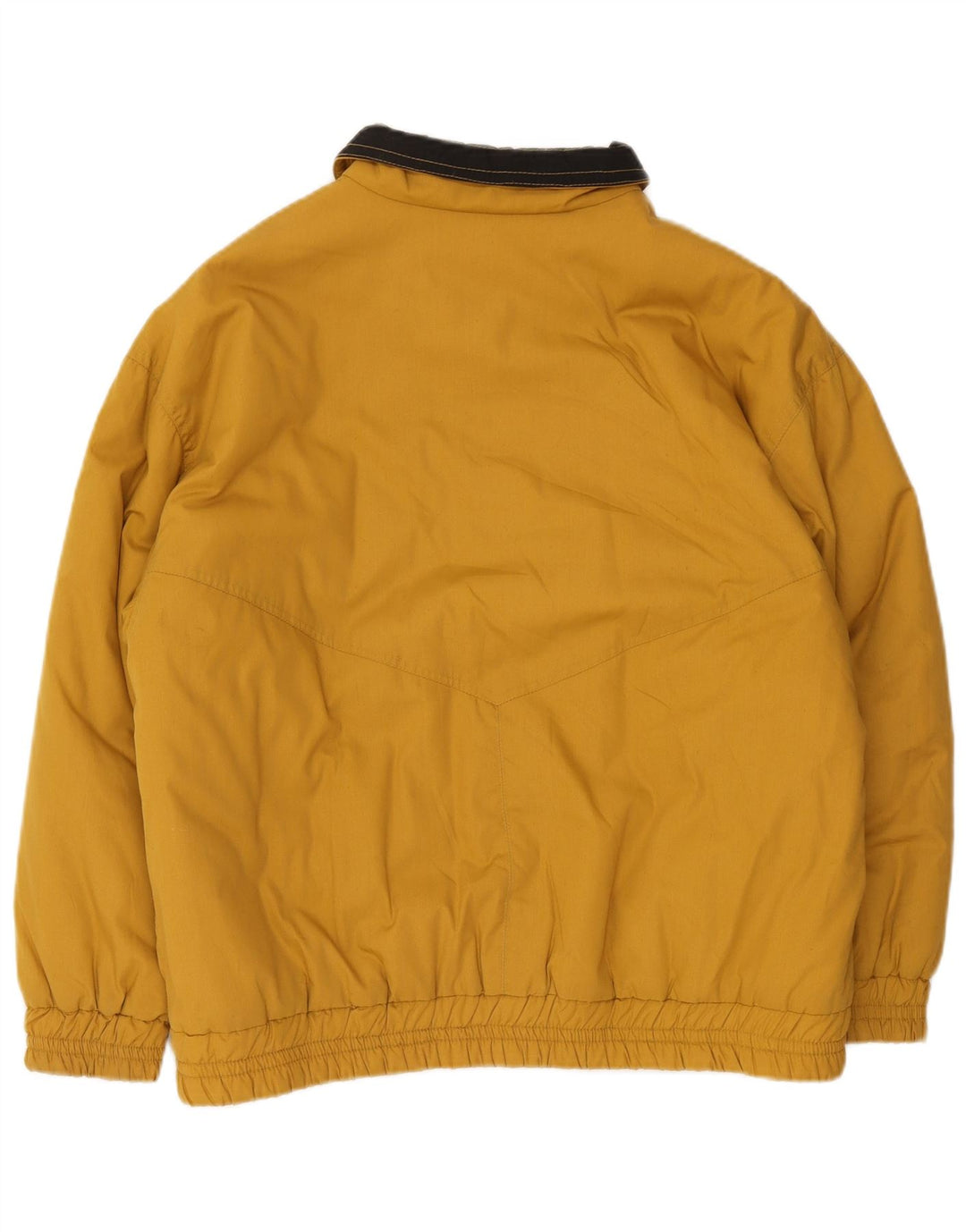 Damska kurtka bomberka oversize w stylu vintage, EU 40, średni żółty poliester
