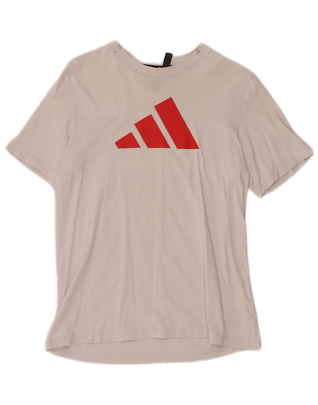 ADIDAS Mens Graphic T-Shirt Top Small White Cotton