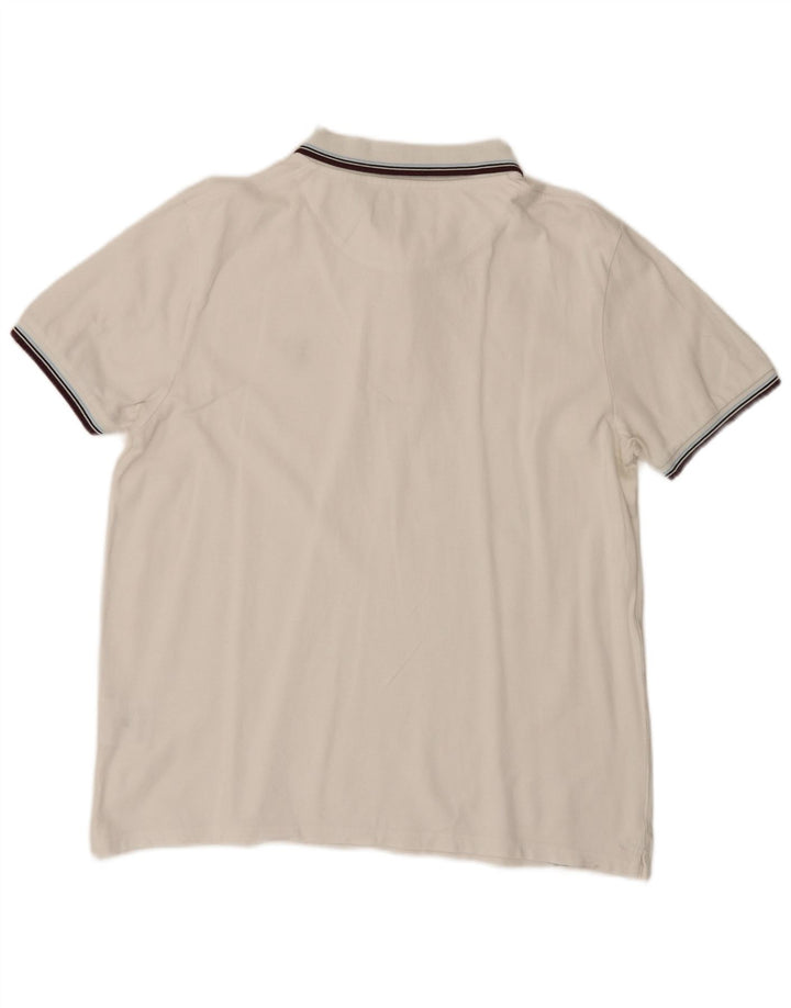 Męska koszulka polo Lyle & Scott XL w białe paski, bawełniana