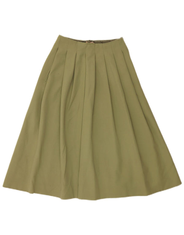 Damska plisowana spódnica LES COPAINS UK 0 2XS W24 Khaki