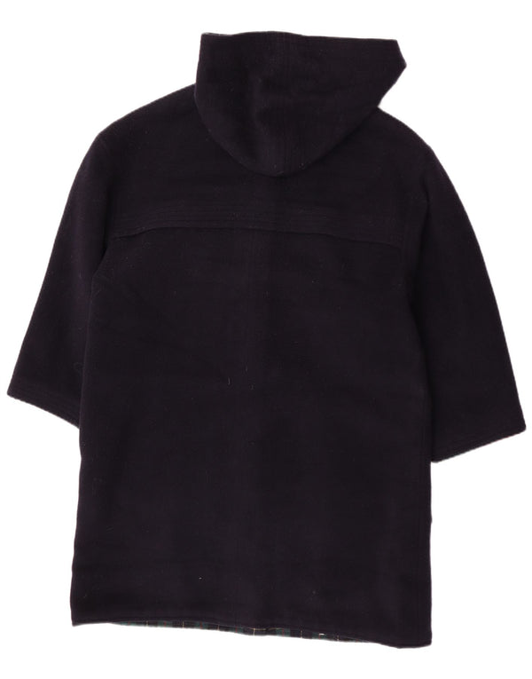 Vintage Womens Hooded Duffle Coat UK 16 Large Navy Blue