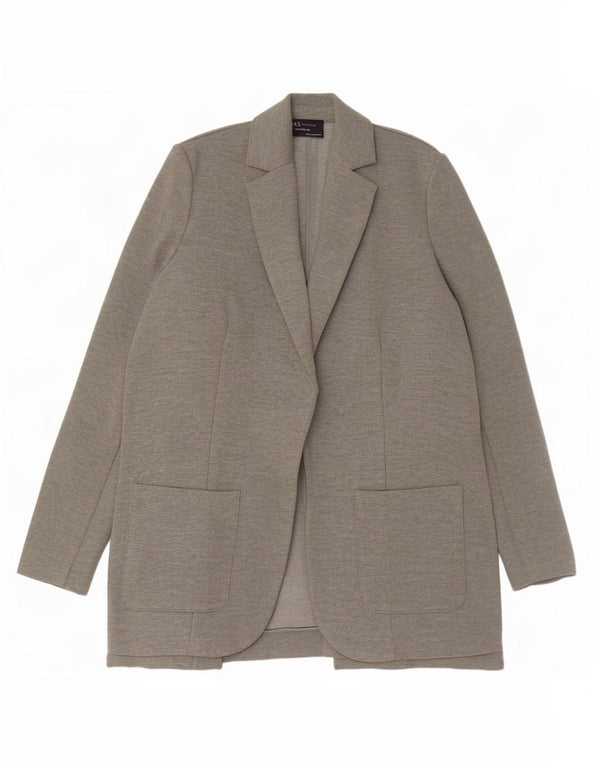 Marks & Spencer Damska marynarka o swobodnym kroju UK 6 XS, szary poliester