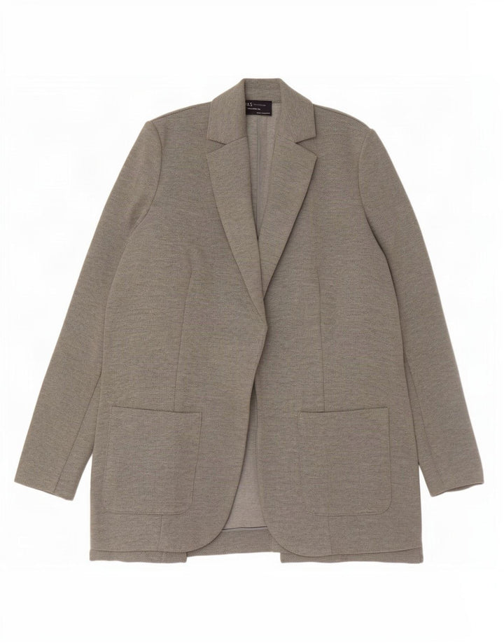 Marks & Spencer Damska marynarka o swobodnym kroju UK 6 XS, szary poliester
