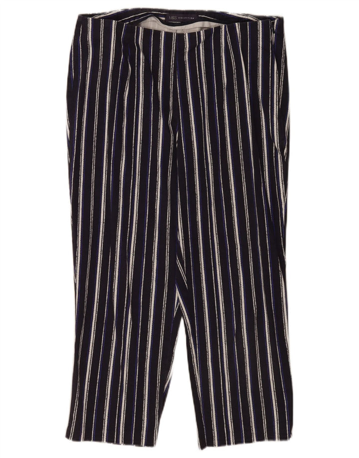 Spodnie damskie Capri Marks & Spencer UK 12 Medium W30 L20 Granatowe