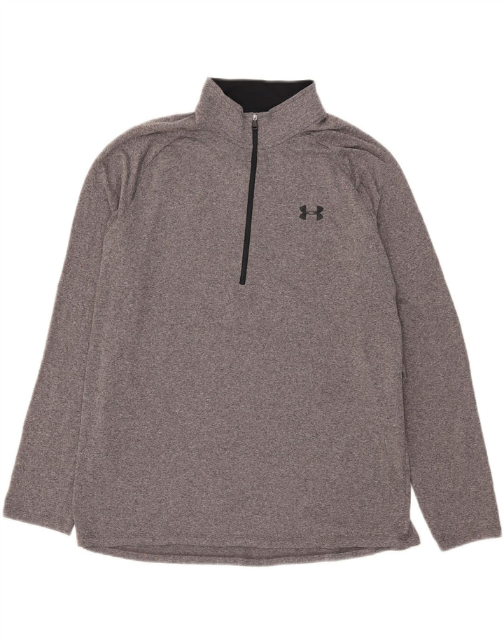 Męski dres Under Armour Heat Gear z zamkiem błyskawicznym i bluzą XL, szary
