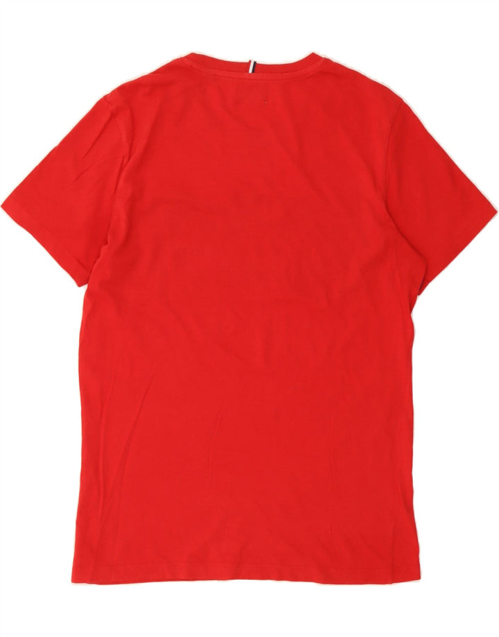 JACK & JONES Mens Graphic T-Shirt Top Small Red Colourblock Vintage Jack & Jones and Second-Hand Jack & Jones from Messina Hembry 