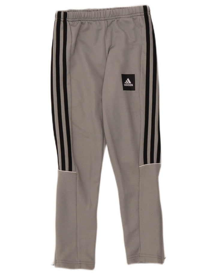 Chłopięce spodnie dresowe Adidas Aeroready 7-8 lat, szary poliester