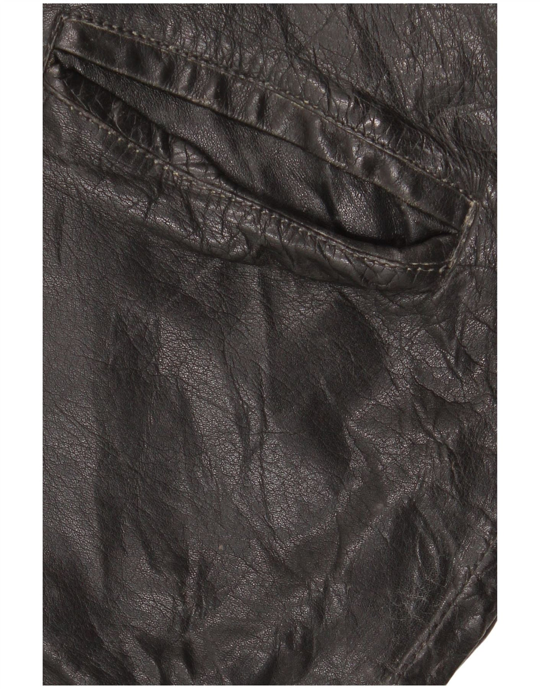 Vintage męska skórzana kurtka UK 42 XL czarna skóra