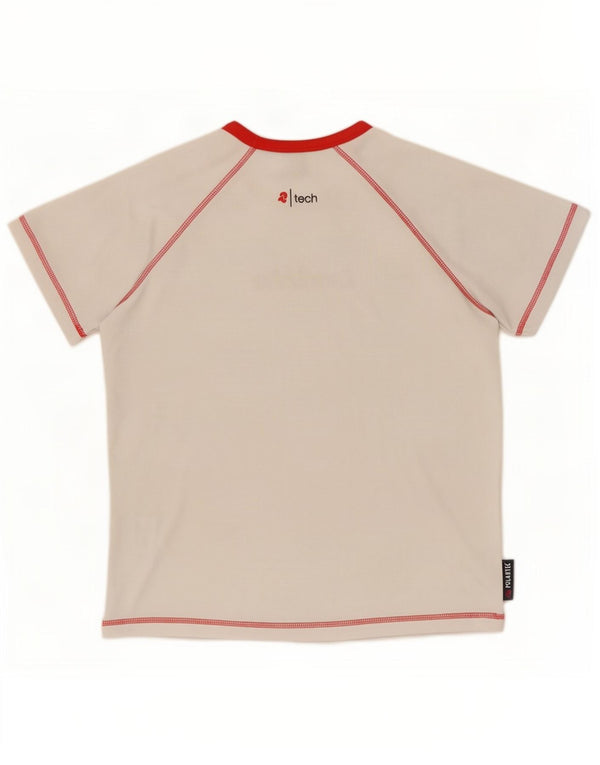 Chłopięcy T-shirt z grafiką Invicta, duży, 11-12 lat, biały poliester