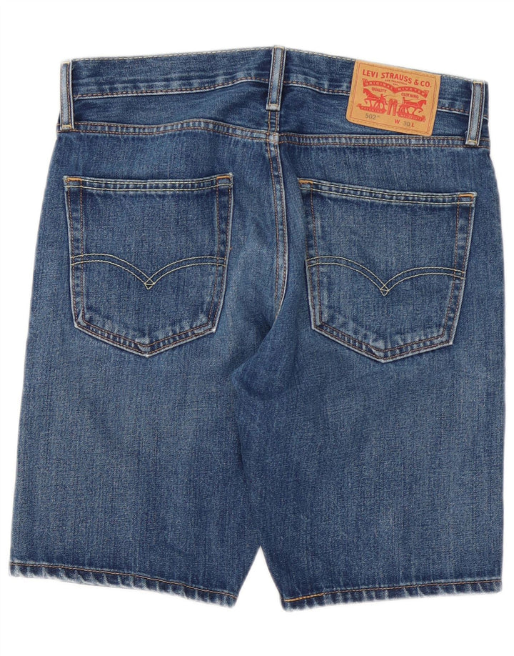 Męskie spodenki jeansowe LEVI'S 502 W30 Średnioniebieskie, bawełniane