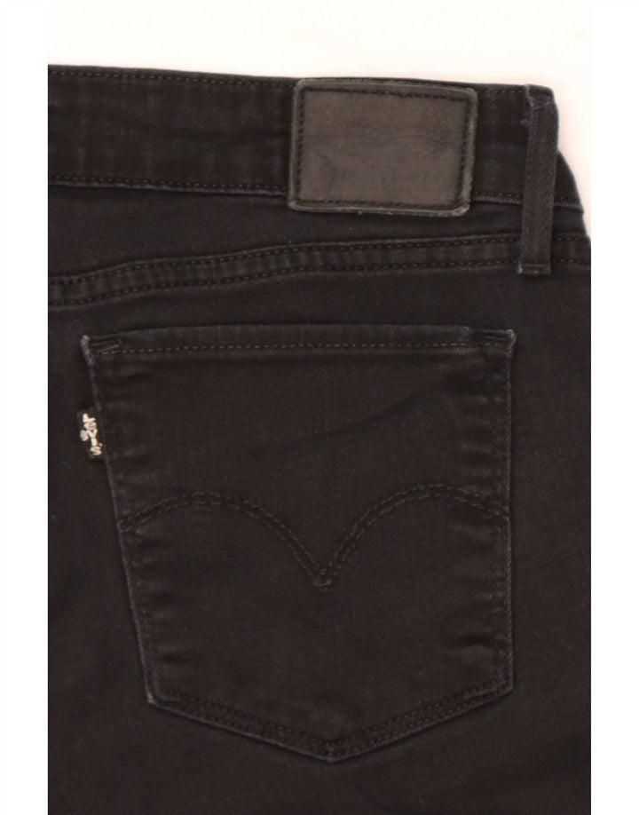 Damskie jeansy Levi's 712 Slim W31 L30 Czarna bawełna