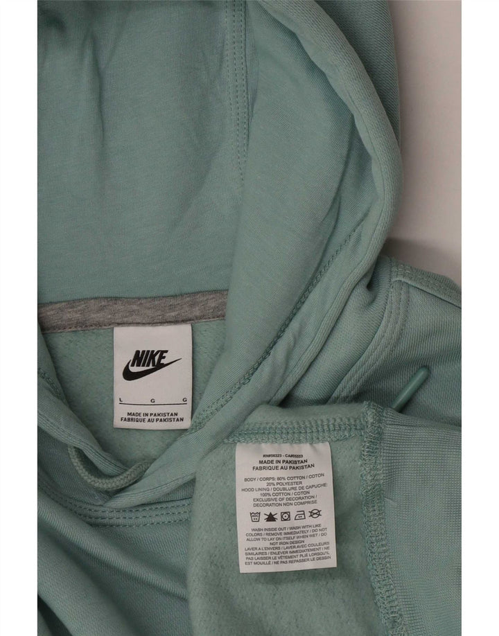 Męski sweter z kapturem Nike, duży, niebieski, bawełniany