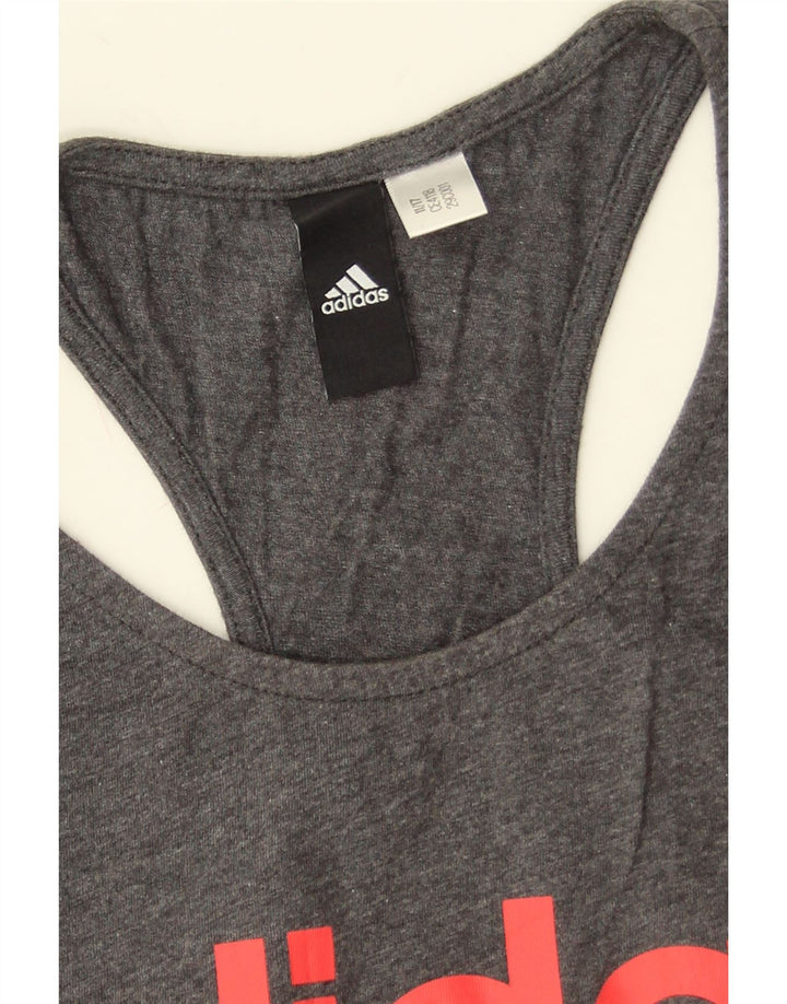 Damska kamizelka graficzna Adidas Top UK 8 Small Grey Flecked