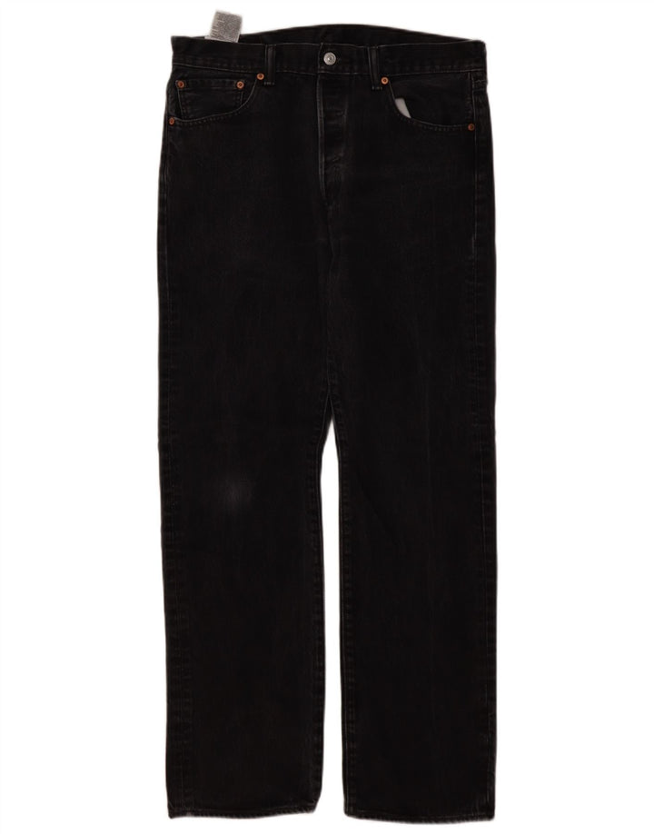 Męskie jeansy Levi's 501 Straight W34 L32 Czarne