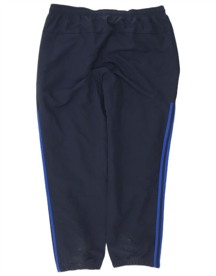 Męskie spodnie dresowe Adidas XL granatowe, poliestrowe