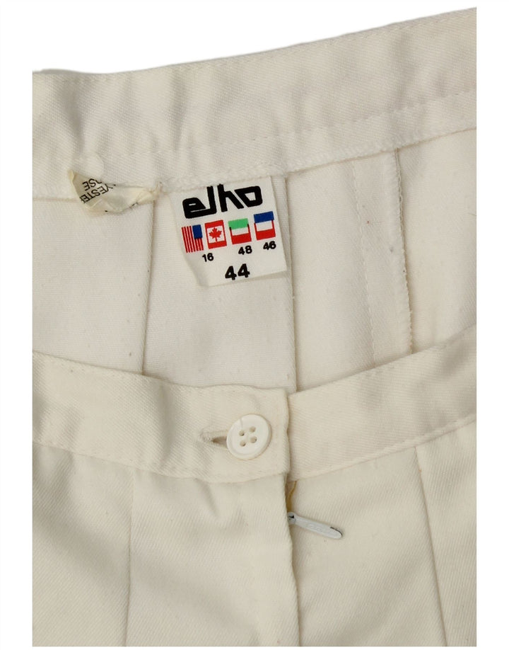 Damska plisowana spódnica mini Elho IT 44 Medium W30 Biały poliester