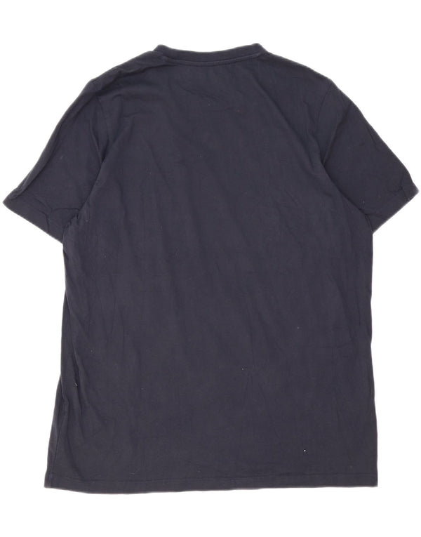 Adidas Męska koszulka graficzna Top XL, granatowa, bawełniana