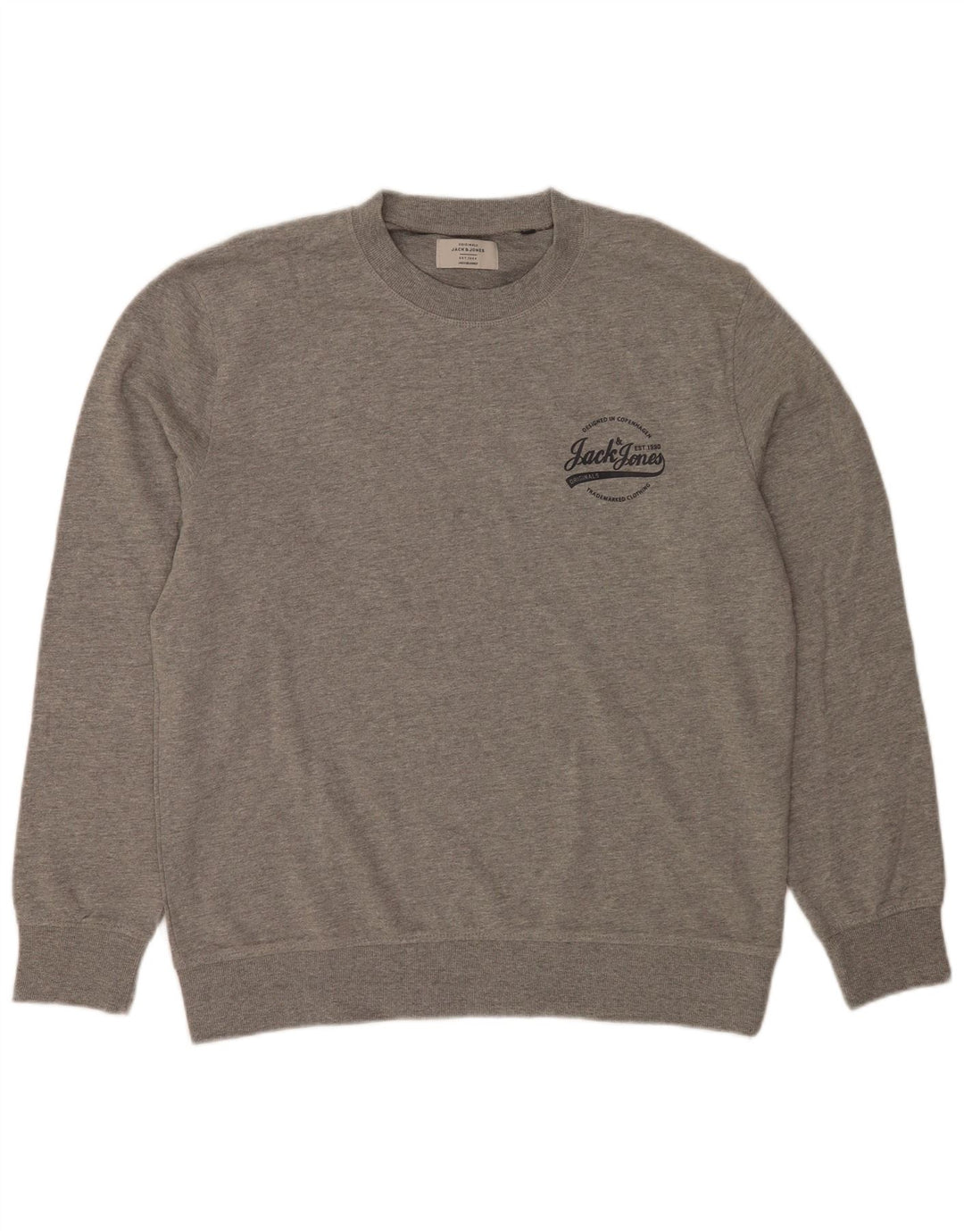Męski sweter Jack & Jones XL, szary, bawełniany