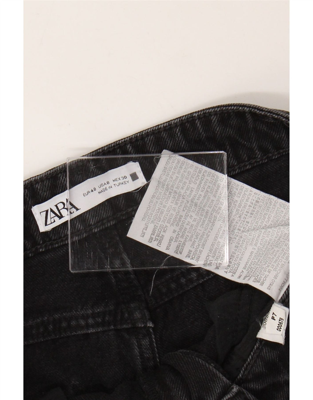 Damskie jeansy z szeroką nogawką Zara EU 40 Medium W30 L31 Czarne