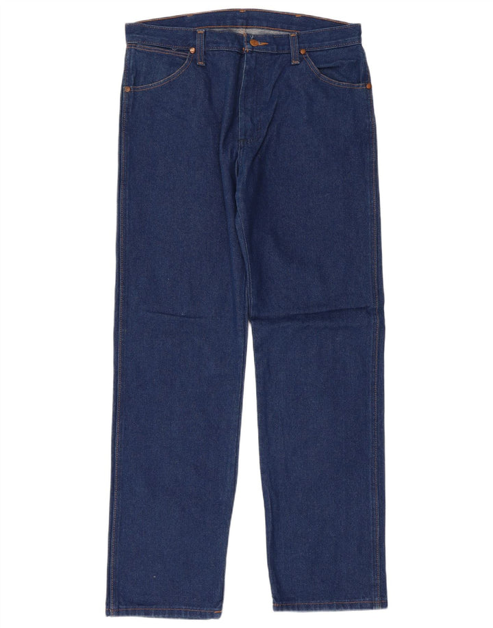 Męskie jeansy Wrangler Regular Straight W33 L32 Niebieskie bawełniane