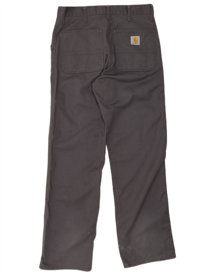 Męskie proste spodnie chino Carhartt W30 L34 Szary poliester
