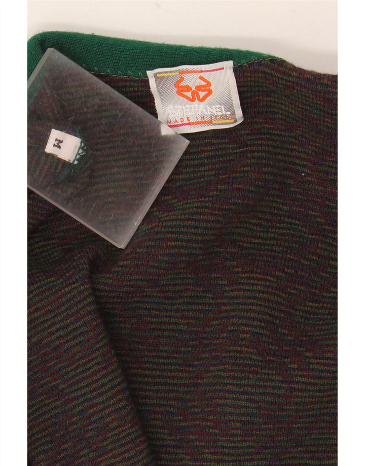 Sweter męski Stefanel, średni granatowy Fair Isle