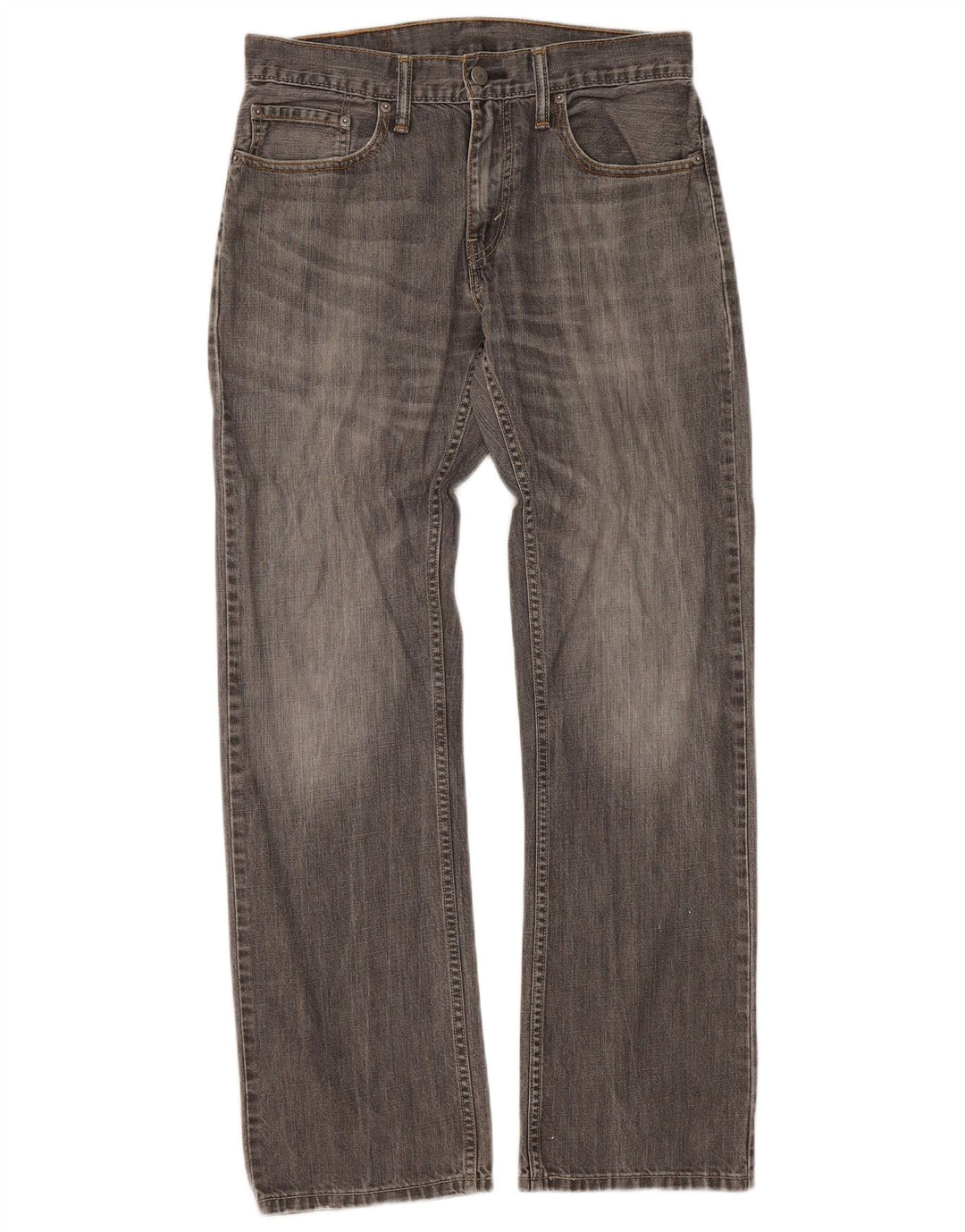 Damskie jeansy Levi's 514 Straight W32 L32 Szara bawełna