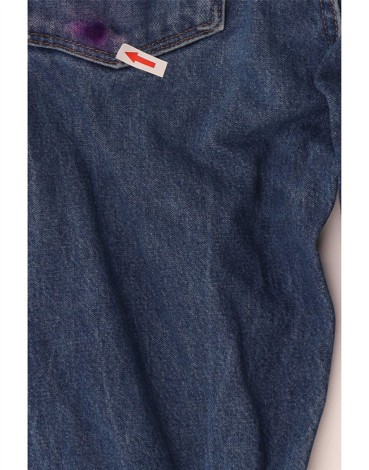Damskie proste dżinsy Wrangler US 5 małe W26 L30 niebieskie bawełniane
