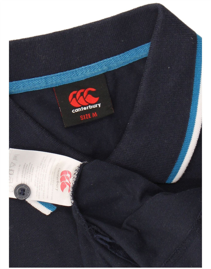 Męska koszulka polo CANTERBURY, średni granatowy poliester