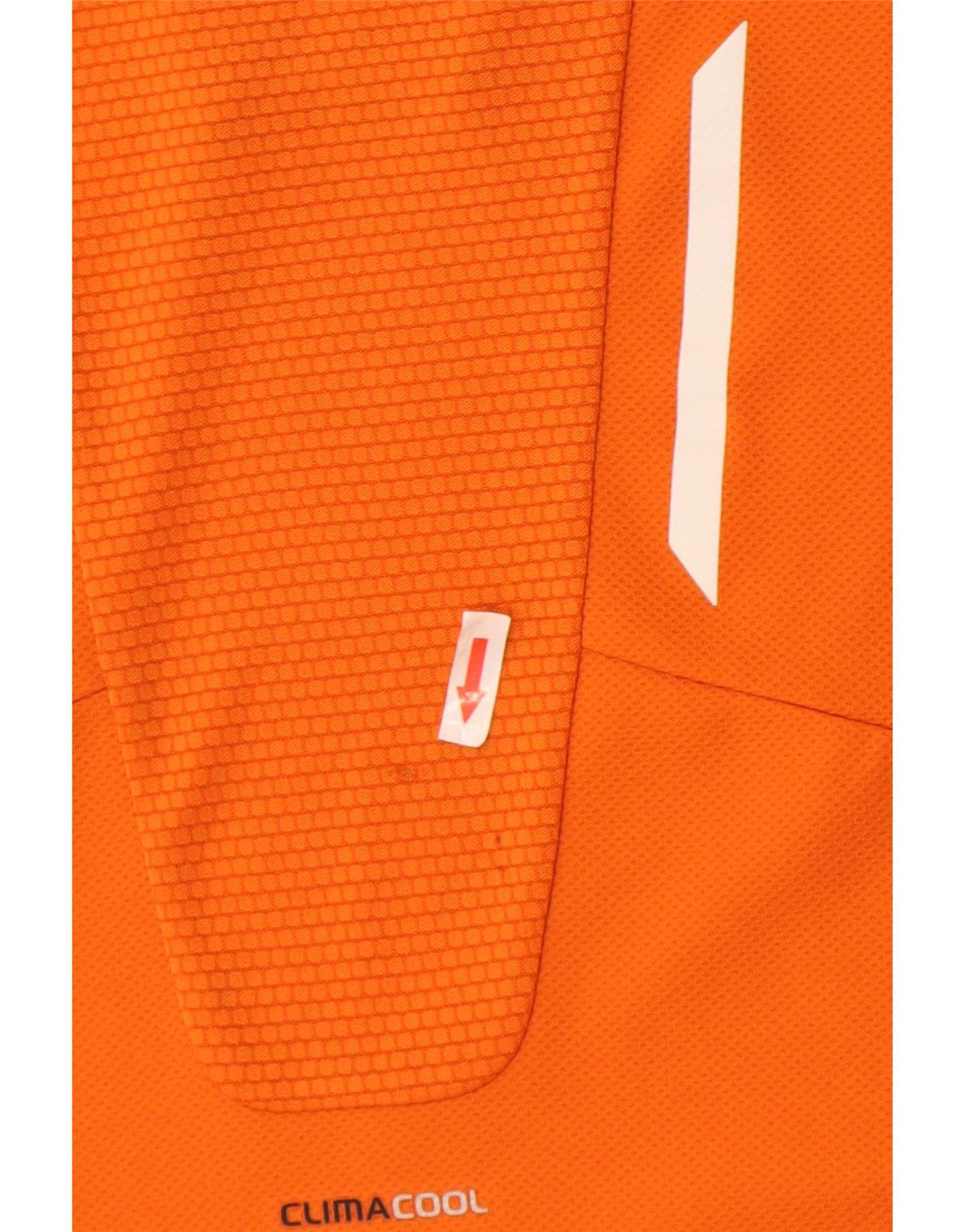 Adidas Męski T-shirt Clima 365 Top, duży, pomarańczowy poliester z blokami kolorów