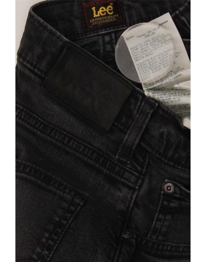 Męskie jeansy Lee Brooklyn Straight W34 L30, czarne, bawełniane