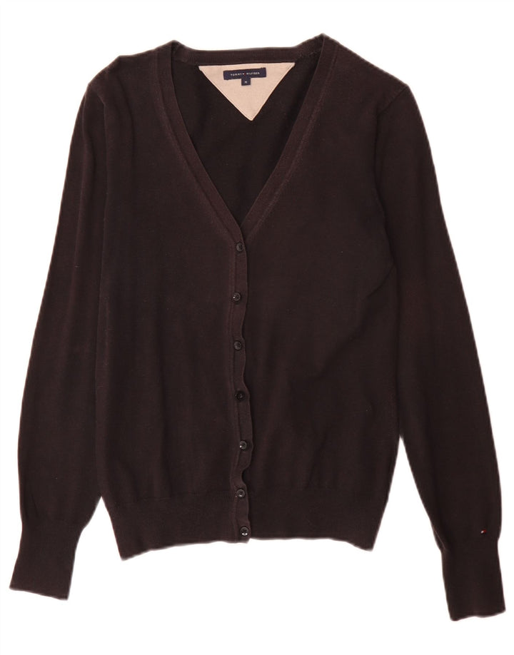 Damski sweter rozpinany Tommy Hilfiger Średni czarny bawełniany klasyk