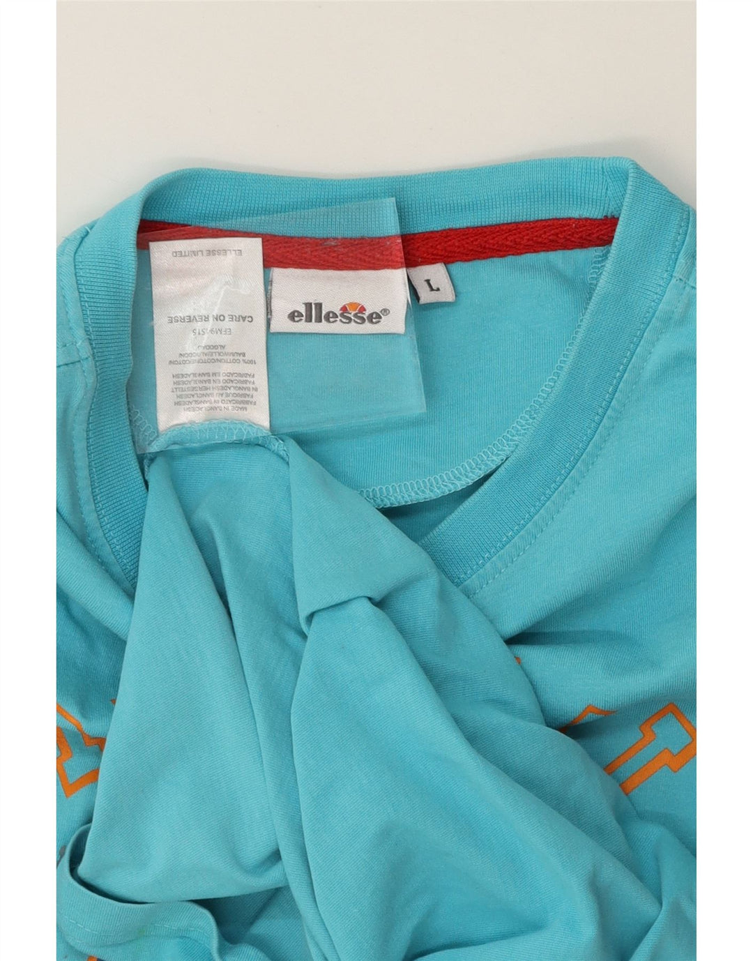 ELLESSE Mens Graphic T-Shirt Top Large Blue Cotton Vintage Ellesse and Second-Hand Ellesse from Messina Hembry 