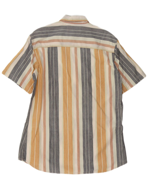 MARLBORO CLASSICS Męska koszula z krótkim rękawem XL, bawełniana w kolorowe paski