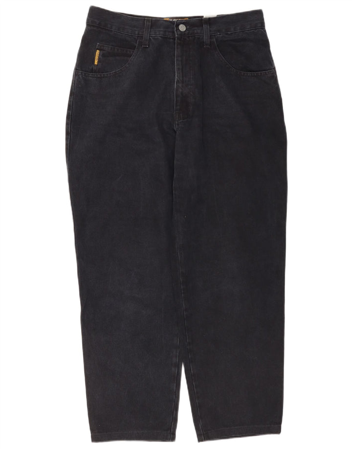 Damskie jeansy zwężane Armani W30 L28 Czarna bawełna