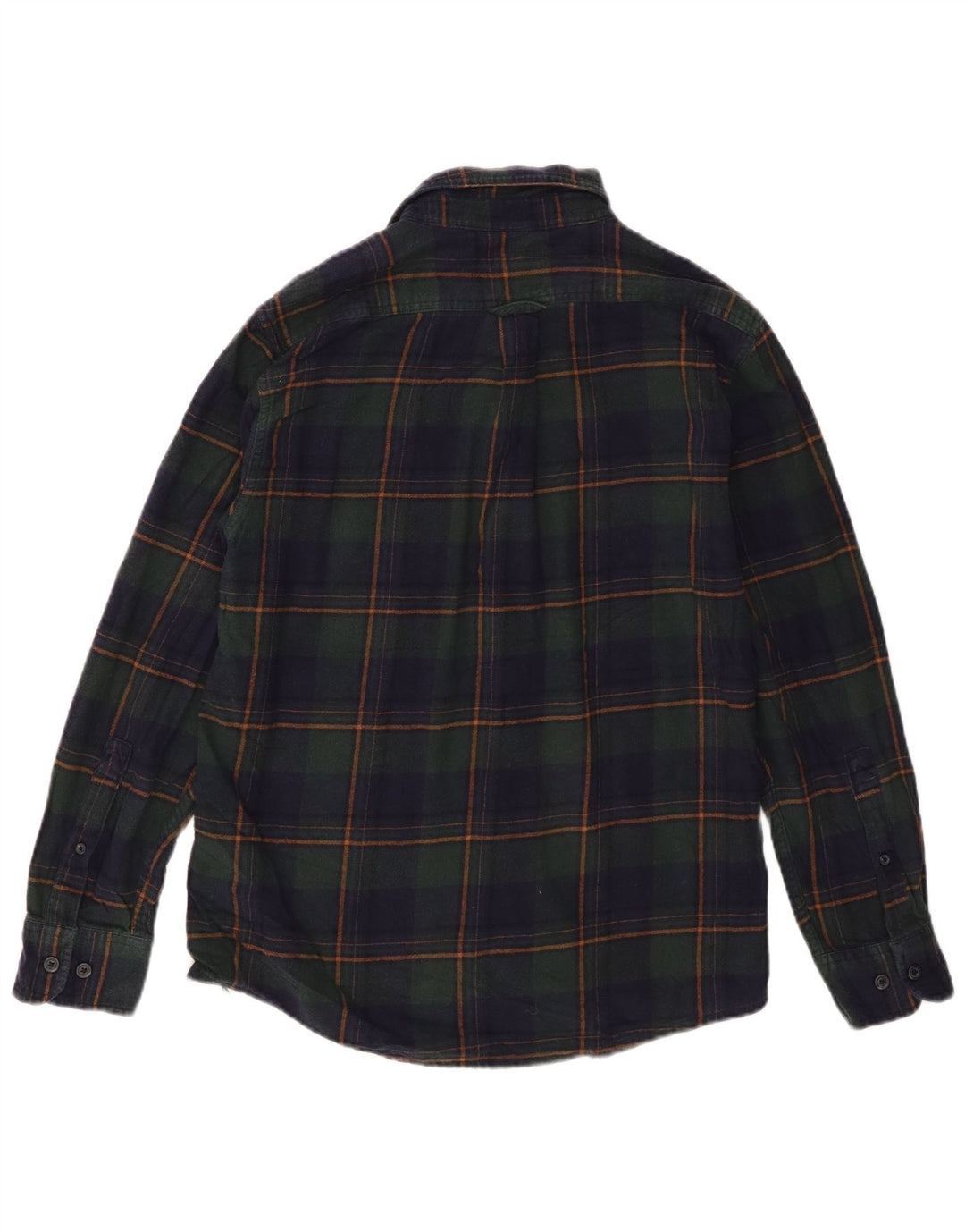 Koszula flanelowa męska Eddie Bauer, bawełniana, w średnią granatową kratkę