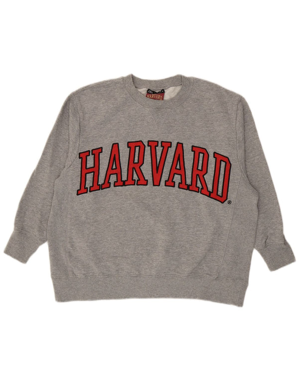 Damska bluza oversize Zara Harvard Graphic, UK 10, mała szara