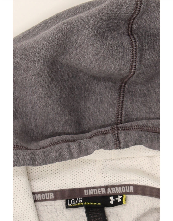 UNDER ARMOUR Mens Zip Hoodie Sweater Large Grey Vintage Under Armour and Second-Hand Under Armour from Messina Hembry 