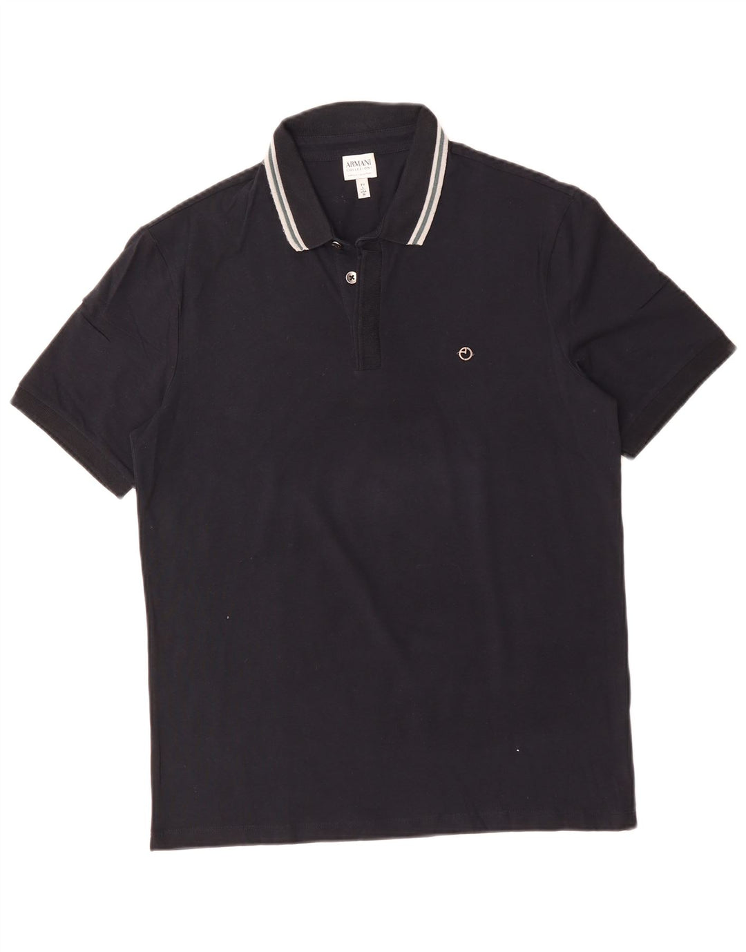 Męska koszulka polo ARMANI COLLEZIONI Średni granat